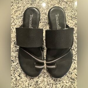 Toscanella Black Women's Sandals